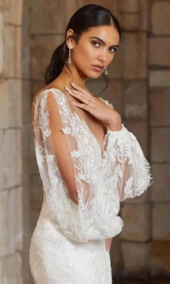 Mori Lee Bridal 1086 - Illusion V-Neck Embroidered Bridal Gown -Hot Sale WEDDING Store mori lee bridal 1086 illusion v neck embroidered bridal gown bridal dresses 30788595482707