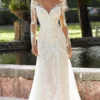 Mori Lee Bridal 2481 - Long Sleeve Off Shoulder Wedding Gown