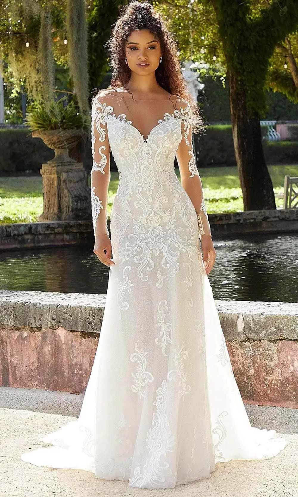 Mori Lee Bridal 2481 - Long Sleeve Off Shoulder Wedding Gown 1 Mori Lee Bridal 2481 - Long Sleeve Off Shoulder Wedding Gown