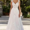 Mori Lee Bridal 2482 - Sleeveless Sweetheart Wedding Dress