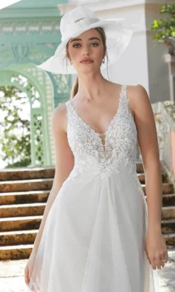 Mori Lee Bridal 6972 - V-Neck Sleeveless Bridal Gown 7 Mori Lee Bridal 6972 - V-Neck Sleeveless Bridal Gown -Hot Sale WEDDING Store mori lee bridal 6972 v neck sleeveless bridal gown wedding dresses 30805643526227