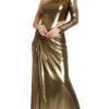 Nicole Bakti 7183 - Gold Asymmetrical Evening Dress