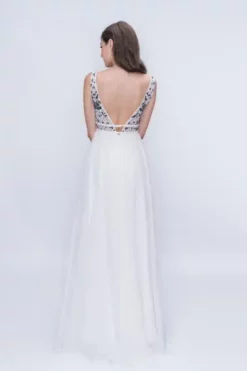 Nina Canacci - 2205 Floral Embroidered Plunging V-Neck Gown 7 Nina Canacci - 2205 Floral Embroidered Plunging V-Neck Gown -Hot Sale WEDDING Store nina canacci 2205 floral embroidered plunging v neck gown wedding dresses 6404242931769