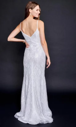 Nina Canacci 2346 - Mini Sequin Detailed Sheath Gown -Hot Sale WEDDING Store nina canacci 2346 mini sequin detailed sheath gown special occasion dress 31851023269971