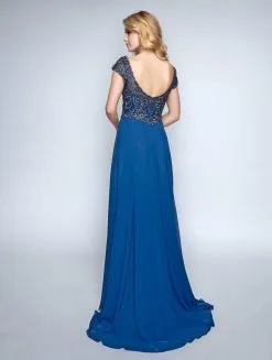 Nina Canacci - 3141 Elegant Beaded Bodice V Neck A Line Gown -Hot Sale WEDDING Store nina canacci 3141 elegant beaded bodice v neck a line gown evening dresses 6369864319033 scaled