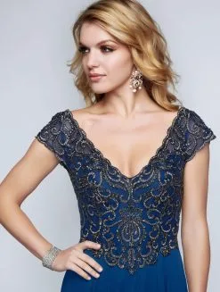 Nina Canacci - 3141 Elegant Beaded Bodice V Neck A Line Gown -Hot Sale WEDDING Store nina canacci 3141 elegant beaded bodice v neck a line gown evening dresses 6369864351801 scaled