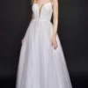Nina Canacci - 3179 Sleeveless Sheer Overlay Ballgown