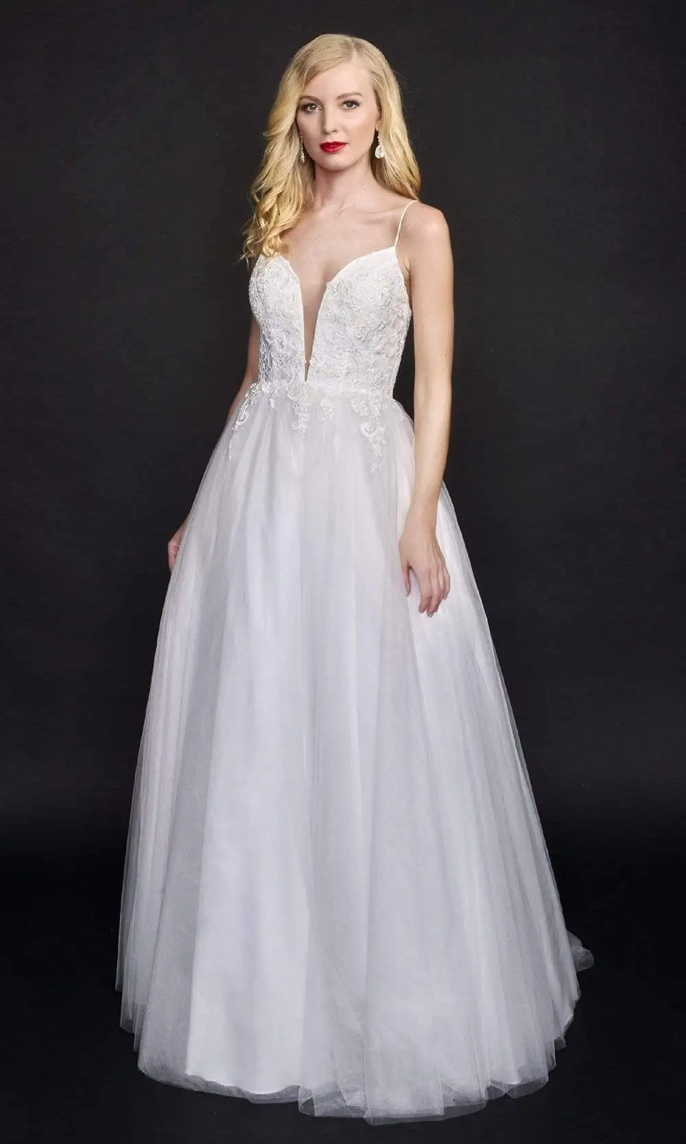 Nina Canacci - 3179 Sleeveless Sheer Overlay Ballgown 1 Nina Canacci - 3179 Sleeveless Sheer Overlay Ballgown