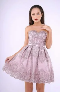 Nina Canacci - 535 Strapless Embroidered A-line Dress 12 Nina Canacci - 535 Strapless Embroidered A-line Dress -Hot Sale WEDDING Store nina canacci 535 strapless embroidered a line dress special occasion dress 0 rose gold 11014361022547