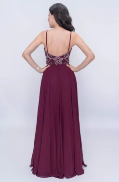 Nina Canacci - 6509 Scroll Beaded Plunging Sweetheart Chiffon Gown -Hot Sale WEDDING Store nina canacci 6509 scroll beaded plunging sweetheart chiffon gown prom dresses 13633327136851 scaled