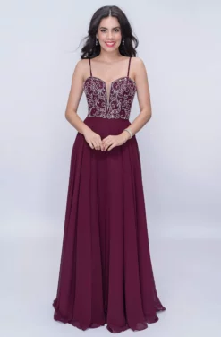 Nina Canacci - 6509 Scroll Beaded Plunging Sweetheart Chiffon Gown -Hot Sale WEDDING Store nina canacci 6509 scroll beaded plunging sweetheart chiffon gown prom dresses 2 wine 13633327104083 scaled