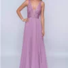 Nina Canacci - 8159 Embellished Plunging V Neck A-Line Gown