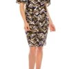 Nine West - 106541986TM Jewel Sheath Knee-Length Dress