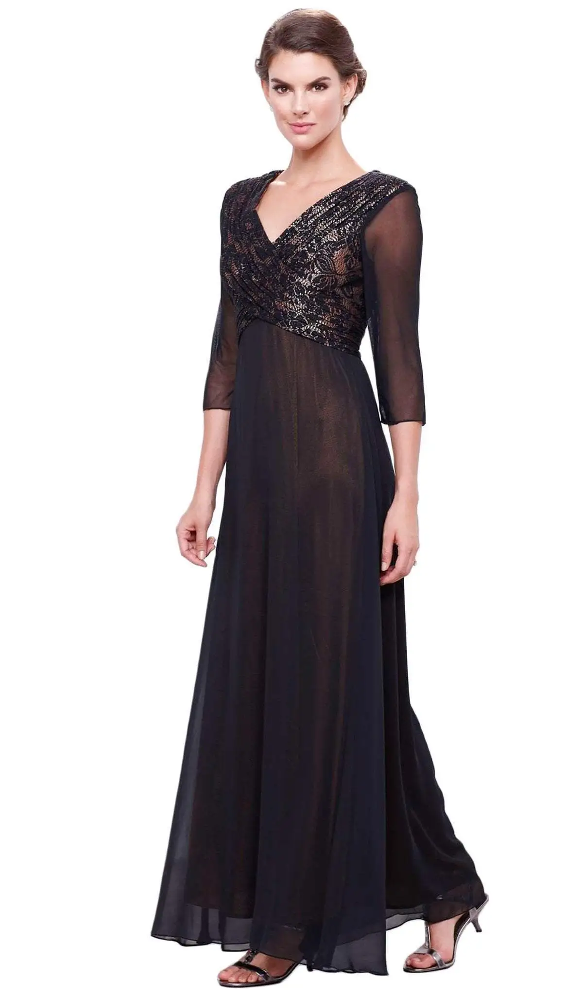 Nox Anabel - 5126 Sheer Empire Dress 5 Nox Anabel - 5126 Sheer Empire Dress - Image 5
