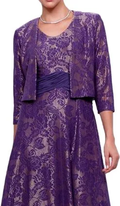 Nox Anabel - 5139 Lace Embroidered A-line Dress -Hot Sale WEDDING Store nox anabel 5139 lace embroidered a line dress mother of the bride dresses 5658746552377