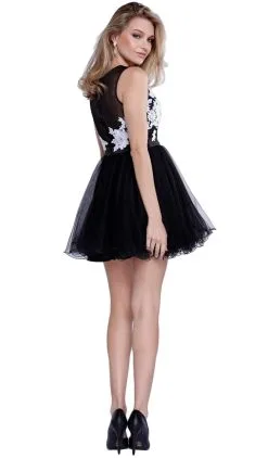 Nox Anabel - 6040 Embroidered Illusion Neck Dress -Hot Sale WEDDING Store nox anabel 6040 embroidered illusion neck dress special occasion dress 28862115905619