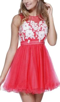 Nox Anabel - 6040 Embroidered Illusion Neck Dress -Hot Sale WEDDING Store nox anabel 6040 embroidered illusion neck dress special occasion dress 5658771816505