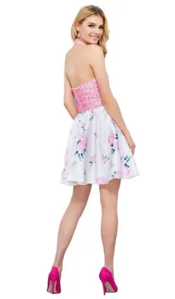 Nox Anabel - 6226 Embroidered High Halter Cocktail Dress -Hot Sale WEDDING Store nox anabel 6226 embroidered high halter cocktail dress special occasion dress 29042004459603