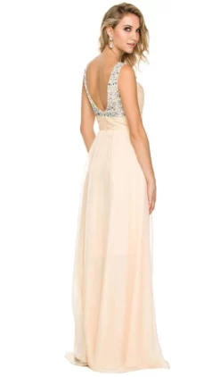 Nox Anabel - 8140 Rhinestone Embellished Ruched Long Dress -Hot Sale WEDDING Store nox anabel 8140 rhinestone embellished ruched long dress special occasion dress 28903692763219