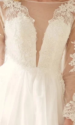 Nox Anabel Bridal JE911 - Illusion Bateau Bridal Gown -Hot Sale WEDDING Store nox anabel bridal je911 illusion bateau bridal gown bridal dresses 29787499135059