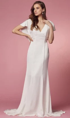 Nox Anabel Bridal JE912 - Flutter Sleeve Bridal Gown 13 Nox Anabel Bridal JE912 - Flutter Sleeve Bridal Gown -Hot Sale WEDDING Store nox anabel bridal je912 flutter sleeve bridal gown bridal dresses 29799576076371