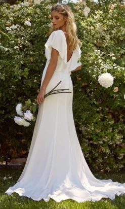 Nox Anabel Bridal JE912 - Flutter Sleeve Bridal Gown 15 Nox Anabel Bridal JE912 - Flutter Sleeve Bridal Gown -Hot Sale WEDDING Store nox anabel bridal je912 flutter sleeve bridal gown bridal dresses 29799576567891