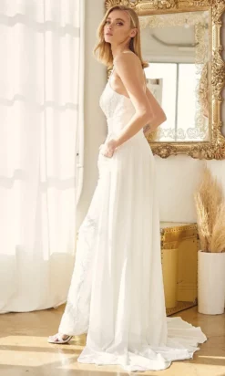 Nox Anabel Bridal JE926 - V-Neck Bridal Jumpsuit -Hot Sale WEDDING Store nox anabel bridal je926 v neck bridal jumpsuit bridal dresses 29791527862355