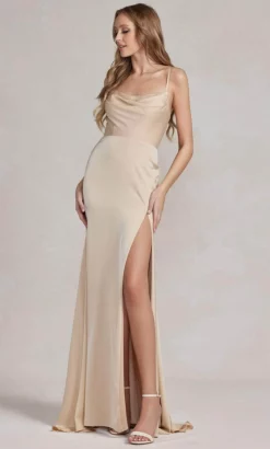 Nox Anabel E1068 - Cowl Strappy Prom Dress -Hot Sale WEDDING Store nox anabel e1068 cowl strappy prom dress evening dresses 00 champagne 32145844568147