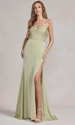 Nox Anabel E1068 - Cowl Strappy Prom Dress -Hot Sale WEDDING Store nox anabel e1068 cowl strappy prom dress evening dresses 00 sage 32145844830291