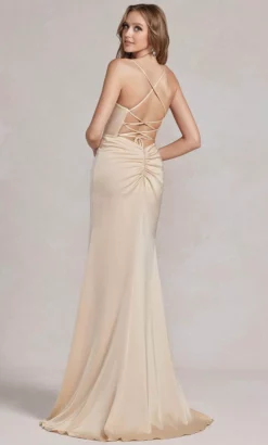 Nox Anabel E1068 - Cowl Strappy Prom Dress -Hot Sale WEDDING Store nox anabel e1068 cowl strappy prom dress evening dresses 32145844404307