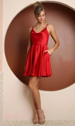 Nox Anabel R759 - Sleeveless Satin Cocktail Dress -Hot Sale WEDDING Store nox anabel r759 sleeveless satin cocktail dress cocktail dress 30800129491027