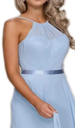 Nox Anabel - Y102 Halter Strap Lace Up Chiffon Evening Gown -Hot Sale WEDDING Store nox anabel y102 halter strap lace up chiffon evening gown evening dresses 28652380061779