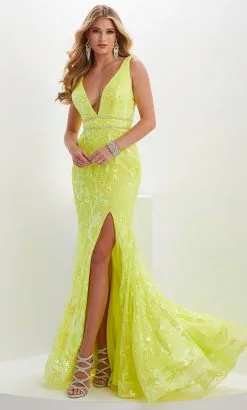 Panoply 14124 - Sequin Plunging Evening Gown -Hot Sale WEDDING Store panoply 14124 sequin plunging evening gown evening dresses 32318185341011