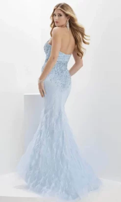 Panoply 14152 - Strapless Feathered Evening Gown -Hot Sale WEDDING Store panoply 14152 strapless feathered evening gown evening dresses 32334318207059