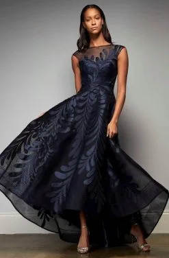Park 108 - Bateau Neck High Low Formal Dress M343