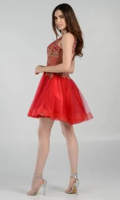 Poly USA 7982 - Sleeveless Embellished Bodice Cocktail Dress 8 Poly USA 7982 - Sleeveless Embellished Bodice Cocktail Dress -Hot Sale WEDDING Store poly usa 7982 sleeveless embellished bodice cocktail dress cocktail dresses 31508339294291