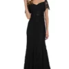 Poly USA - 8030 Half Sleeve Off Shoulder Lace Trumpet Dress