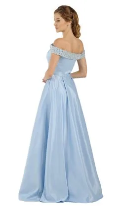 Poly USA - 8242 Bejeweled Off Shoulder Satin A-Line Gown 11 Poly USA - 8242 Bejeweled Off Shoulder Satin A-Line Gown -Hot Sale WEDDING Store poly usa 8242 bejeweled off shoulder satin a line gown special occasion dress 6102595469369