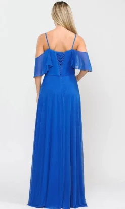 Poly USA 8552 - Flutter Sleeves Flowy Formal Dress 7 Poly USA 8552 - Flutter Sleeves Flowy Formal Dress -Hot Sale WEDDING Store poly usa 8552 flutter sleeves flowy formal dress bridesmaid dresses 29944589910099