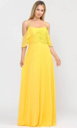 Poly USA 8552 - Flutter Sleeves Flowy Formal Dress 9 Poly USA 8552 - Flutter Sleeves Flowy Formal Dress -Hot Sale WEDDING Store poly usa 8552 flutter sleeves flowy formal dress bridesmaid dresses 29944590106707