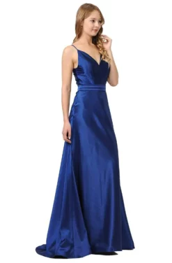 Poly USA - 9028 Sweetheart Bodice Charmeuse Trumpet Dress -Hot Sale WEDDING Store poly usa 9028 sweetheart bodice charmeuse trumpet dress bridesmaid dresses xs navy 13423127658579