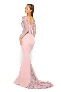 Portia And Scarlett - PS1906 Floral Lace Off-Shoulder Mermaid Dress -Hot Sale WEDDING Store portia and scarlett ps1906 floral lace off shoulder mermaid dress bridesmaid dresses 14589049405523