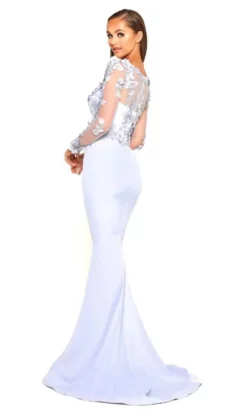 Portia And Scarlett - PS1907 Floral Lace Trumpet Dress -Hot Sale WEDDING Store portia and scarlett ps1907 floral lace trumpet dress prom dresses 14965012234323