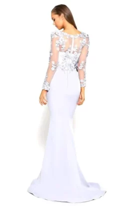 Portia And Scarlett - PS1907 Floral Lace Trumpet Dress -Hot Sale WEDDING Store portia and scarlett ps1907 floral lace trumpet dress prom dresses 14965012299859