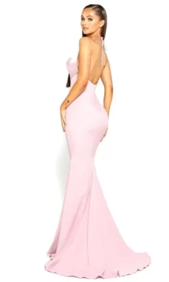 Portia And Scarlett - PS1911 Halter Cowl Neckline Mermaid Gown -Hot Sale WEDDING Store portia and scarlett ps1911 halter cowl neckline mermaid gown prom dresses 28136669675603