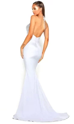 Portia And Scarlett - PS1912 V Neck High Slit Long Train Mermaid Gown -Hot Sale WEDDING Store portia and scarlett ps1912 v neck high slit long train mermaid gown prom dresses 14769420107859