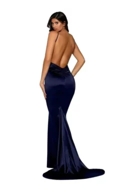 Portia And Scarlett - PS1934 Deep V-Neck Trumpet Dress With Train -Hot Sale WEDDING Store portia and scarlett ps1934 deep v neck trumpet dress with train prom dresses 28125652090963