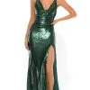 Portia And Scarlett - PS2024 Sequin Cowl Dress With Slit