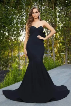 Portia And Scarlett - PS21005 Bow Accented Back Mermaid Gown 5 Portia And Scarlett - PS21005 Bow Accented Back Mermaid Gown -Hot Sale WEDDING Store portia and scarlett ps21005 bow accented back mermaid gown prom dresses 30699621056595