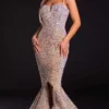 Portia And Scarlett - PS21025 Sequin-Ornate Tiered Mermaid Dress